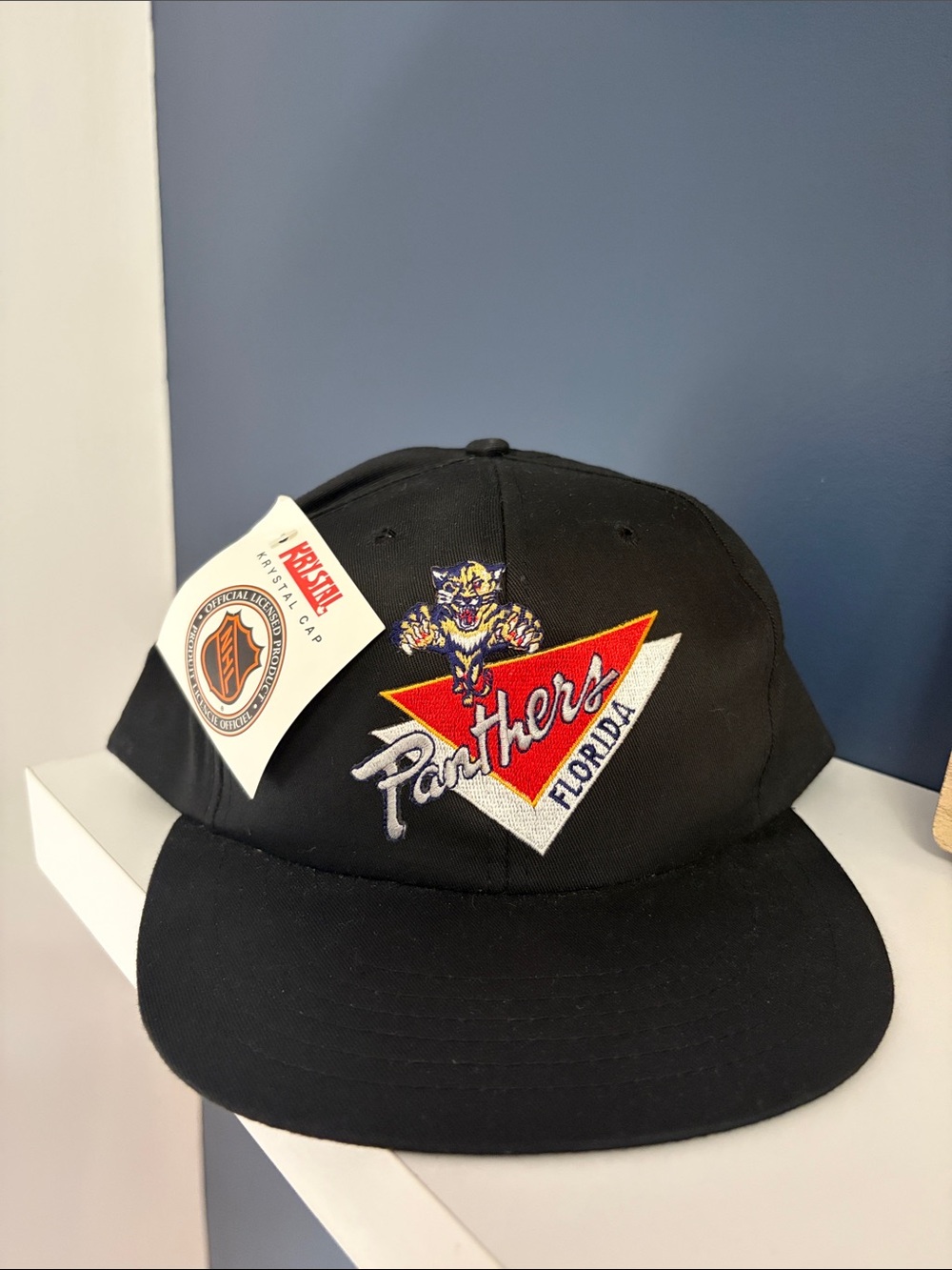 Vintage 90s Florida Panthers Krystal Snapback Cap NWT Deadstock NHL